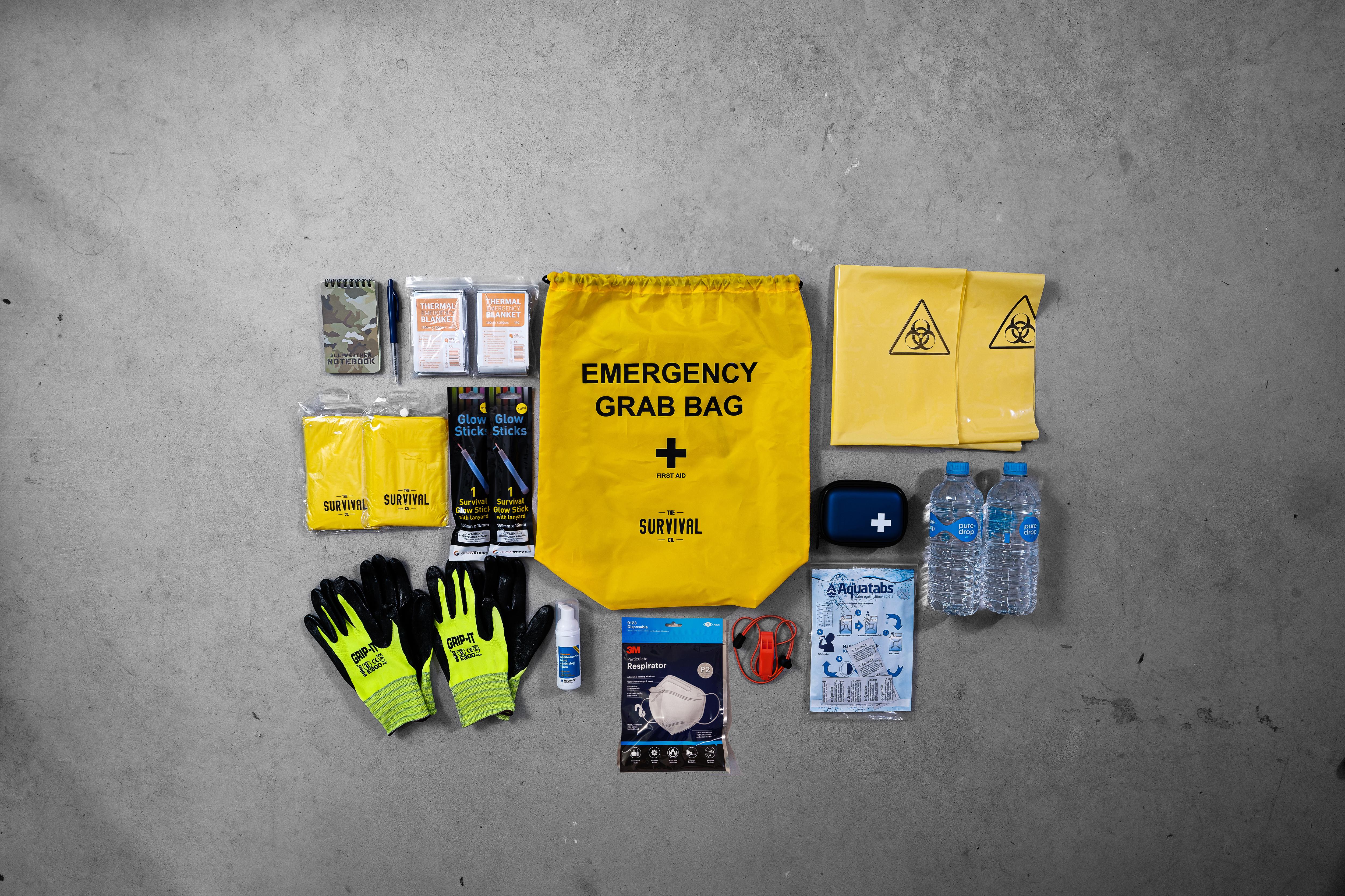 Emergency grab bag for on sale business