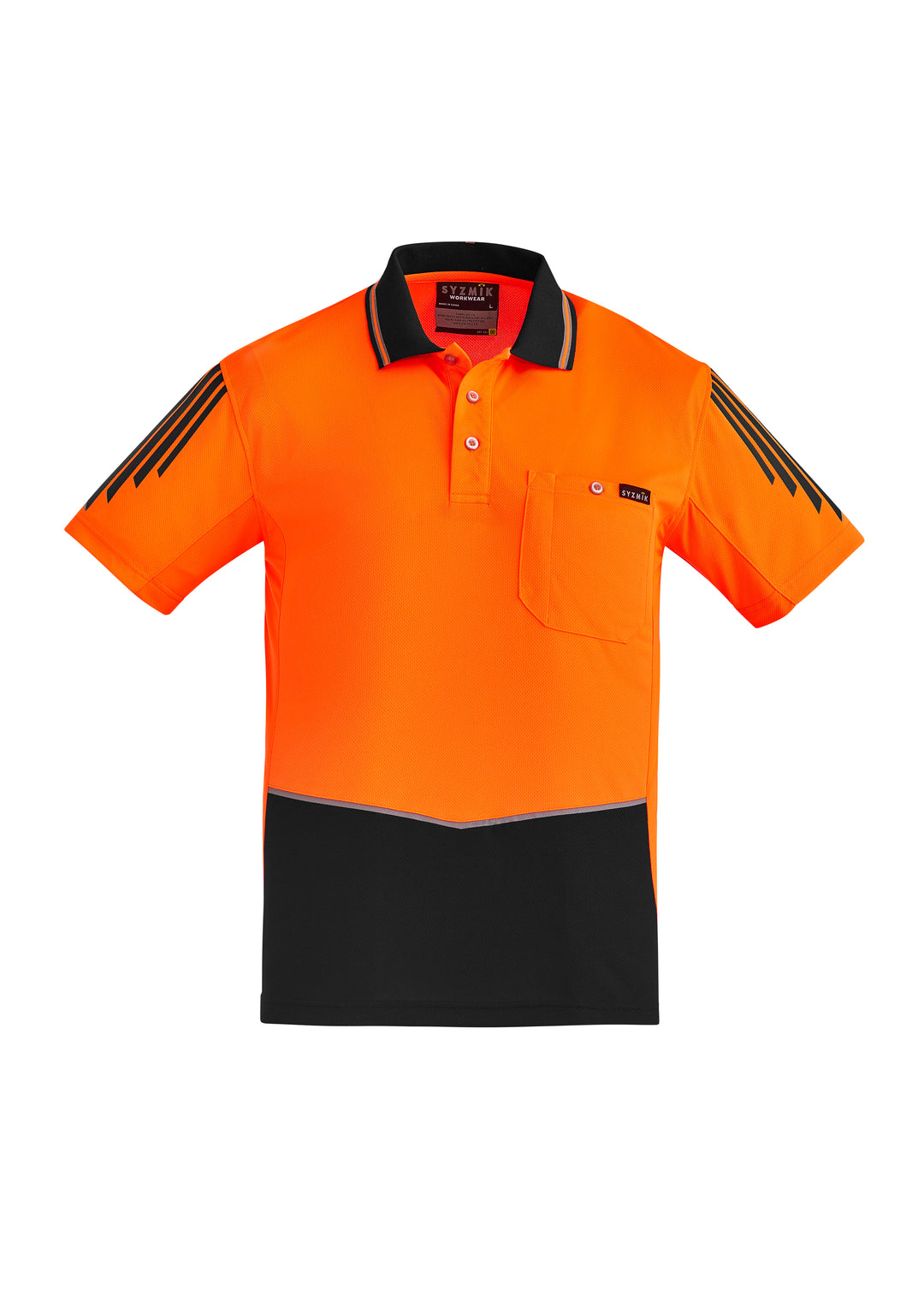 Syzmik ZH315 Mens Hi Vis Flux Short Sleeve Polo