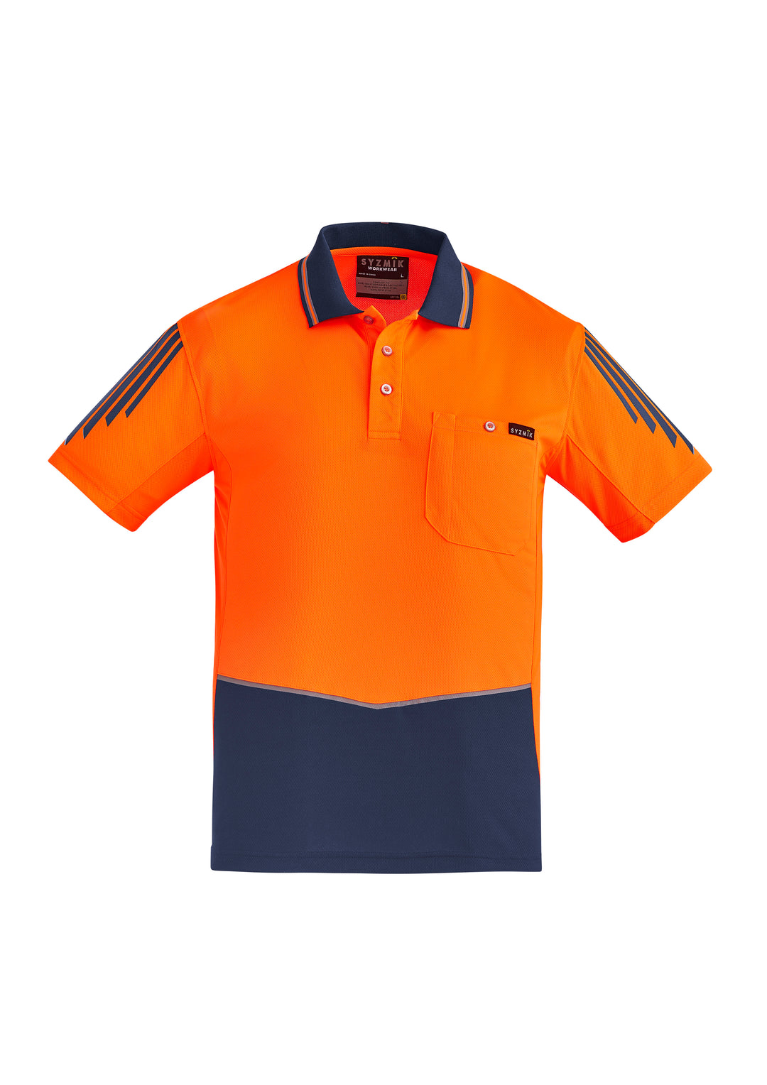 Syzmik ZH315 Mens Hi Vis Flux Short Sleeve Polo