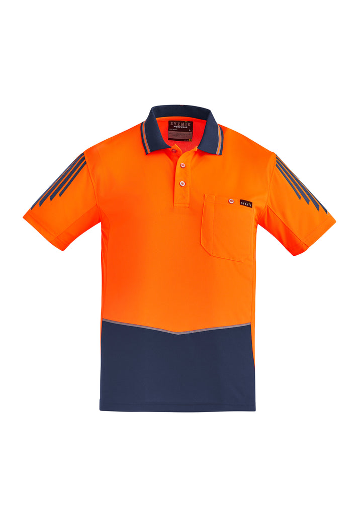 Syzmik ZH315 Mens Hi Vis Flux Short Sleeve Polo