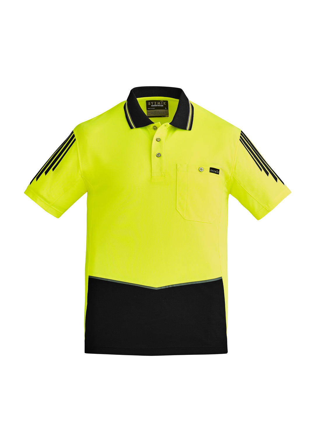 Syzmik ZH315 Mens Hi Vis Flux Short Sleeve Polo