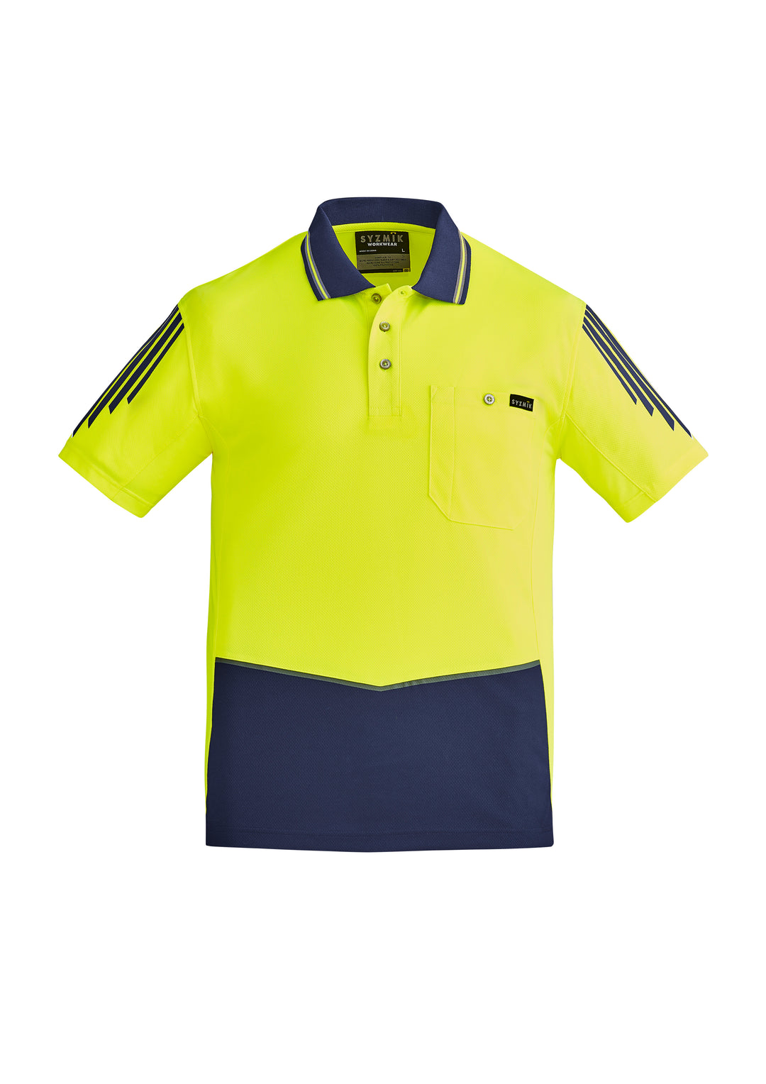 Syzmik ZH315 Mens Hi Vis Flux Short Sleeve Polo