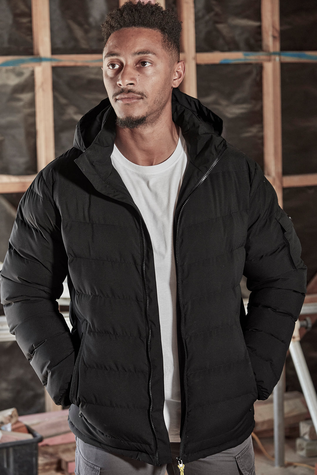 Syzmik ZJ240 Unisex Streetworx Hooded Puffer Jacket