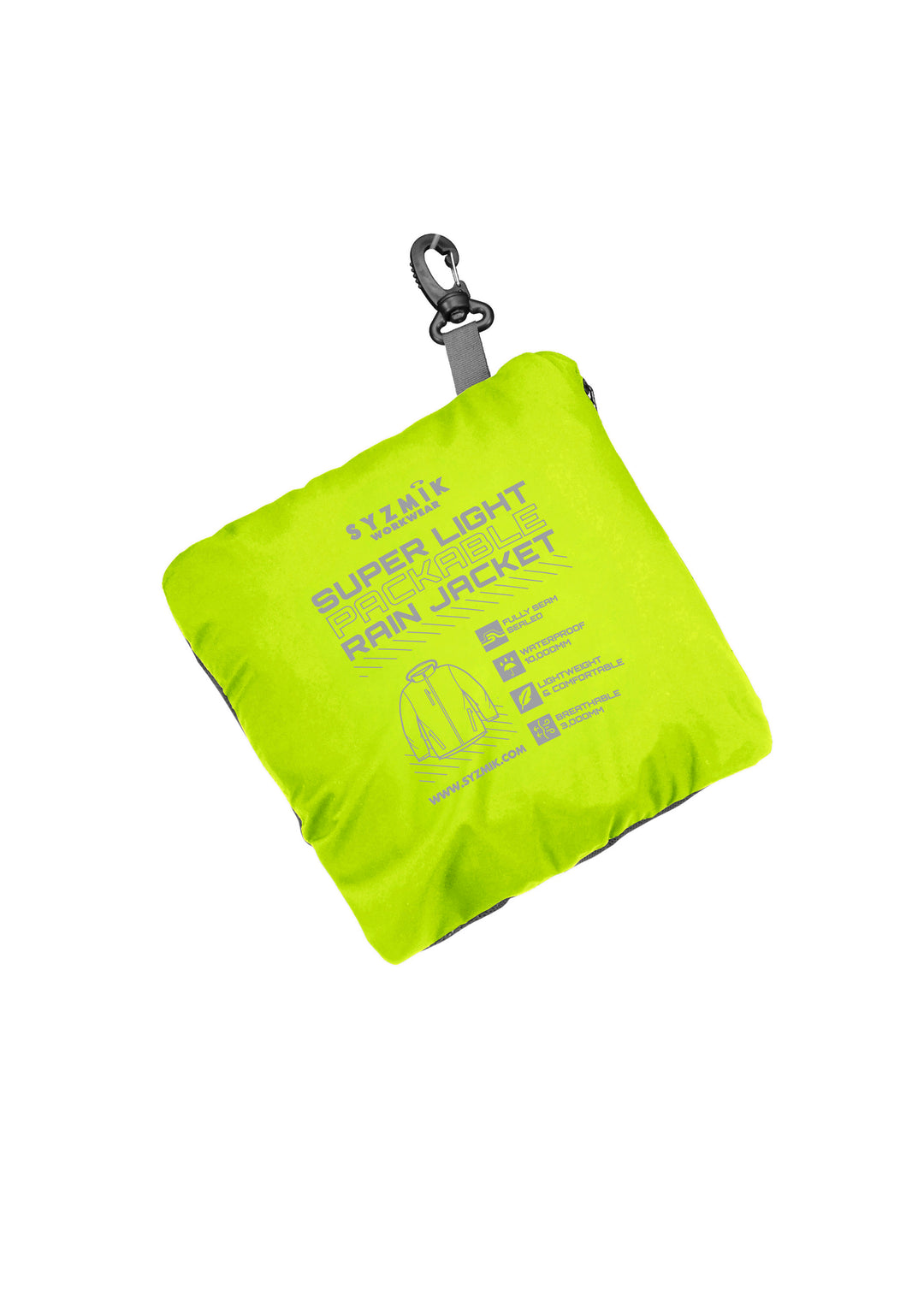 Syzmik ZJ260 Unisex Super Light Packable Rain Jacket