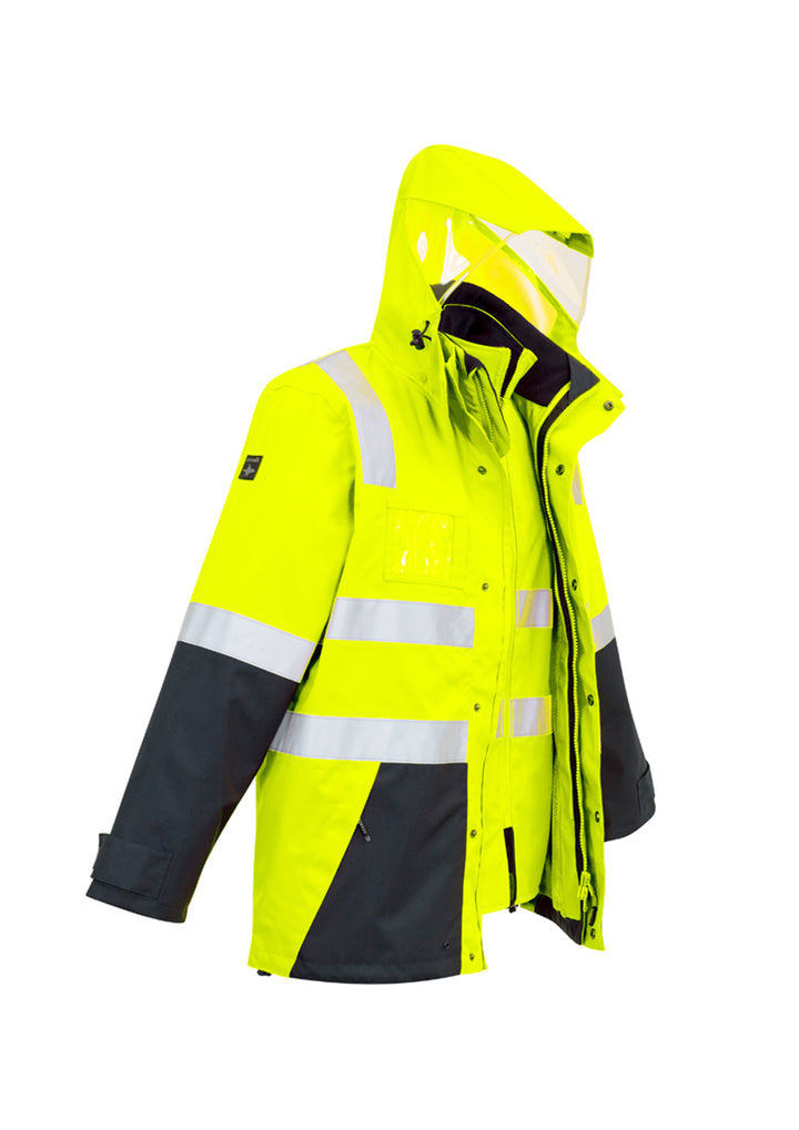 Syzmik ZJ532  Mens Hi Vis 4 In 1 Waterproof Jacket