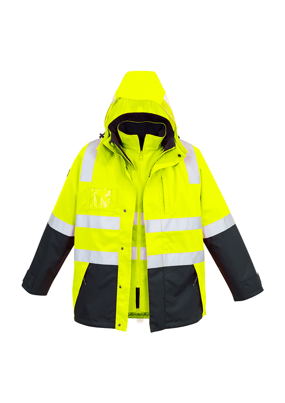 Syzmik ZJ532  Mens Hi Vis 4 In 1 Waterproof Jacket