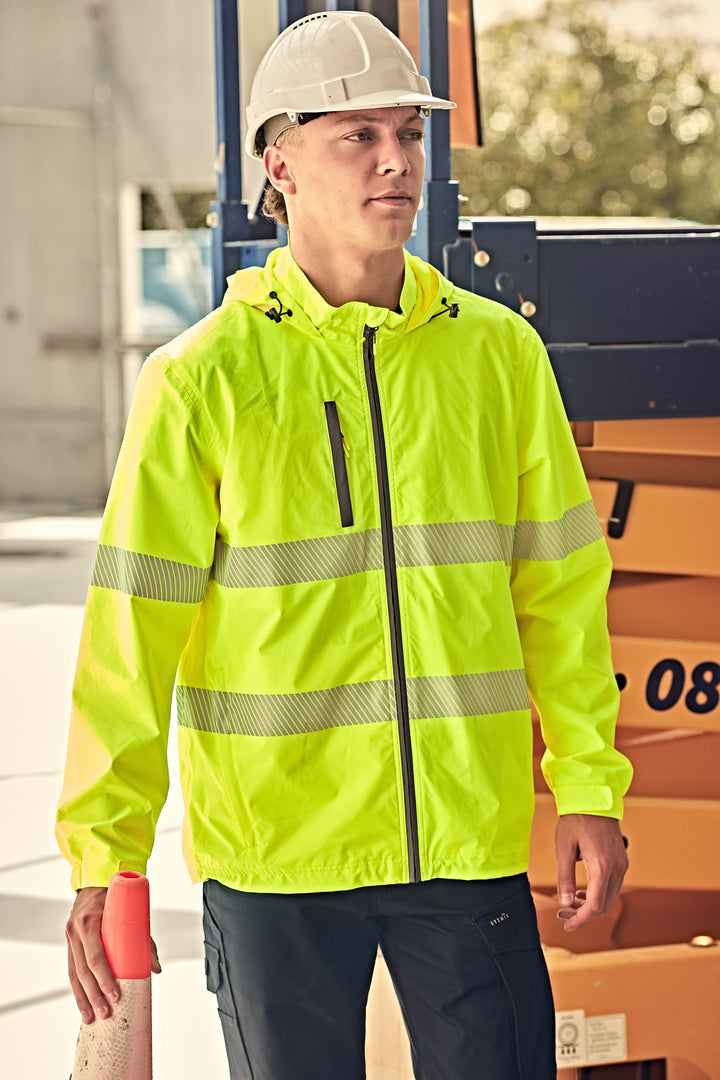 Syzmik ZJ560 Unisex Super Light Segmented Tape Packable Rain Jacket