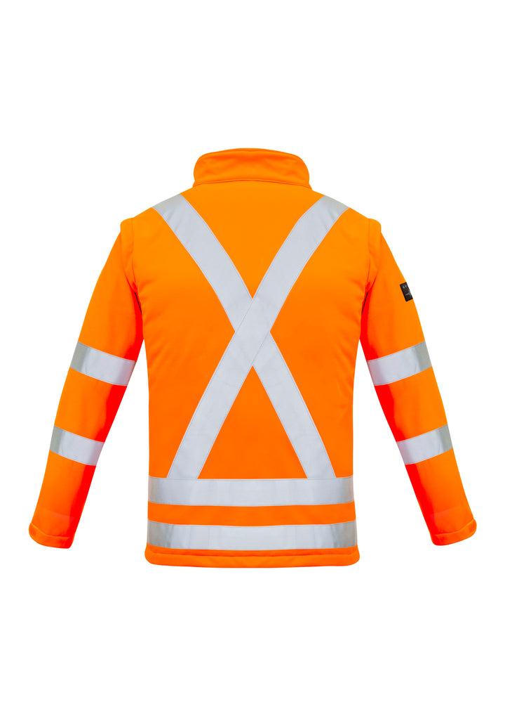Syzmik Womens Hi Vis Rail X Back 2 In 1 Softshell Jacket