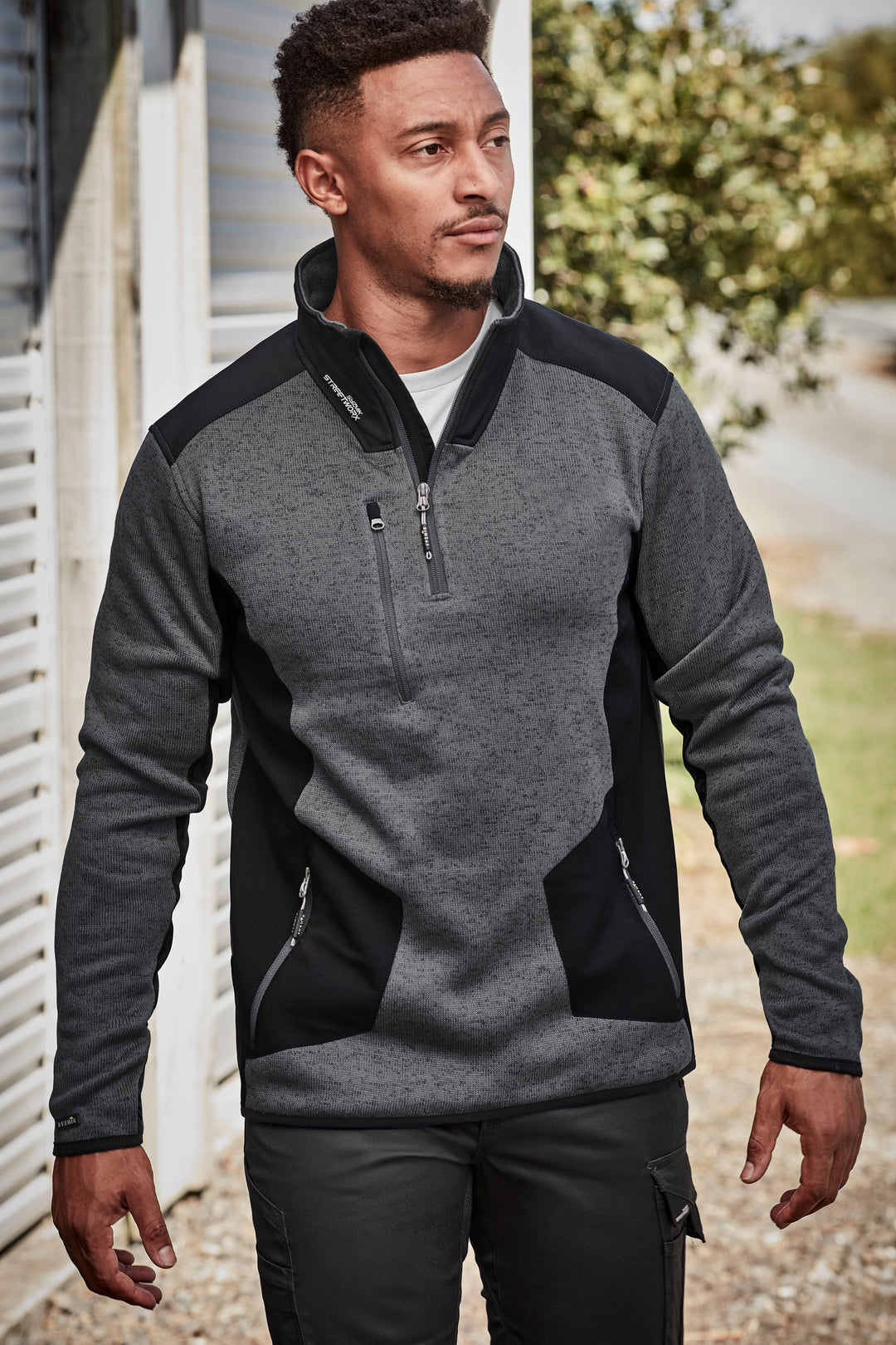 Syzmik ZT380 Unisex Streetworx Reinforced Knit 1/2 Zip Pullover