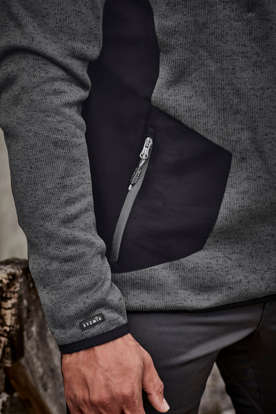 Syzmik ZT380 Unisex Streetworx Reinforced Knit 1/2 Zip Pullover