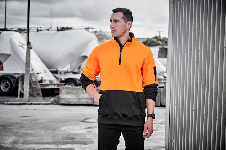 Syzmik ZT476 Unisex Hi Vis 1/2 Zip Pullover