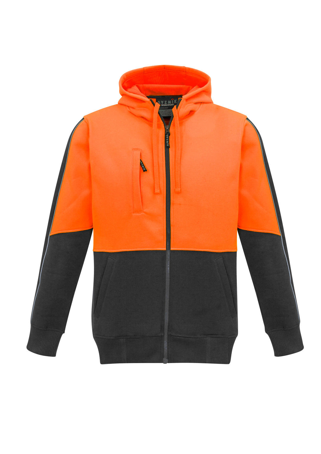 Syzmik ZT485 Unisex Hi Vis Full Zip Hoodie