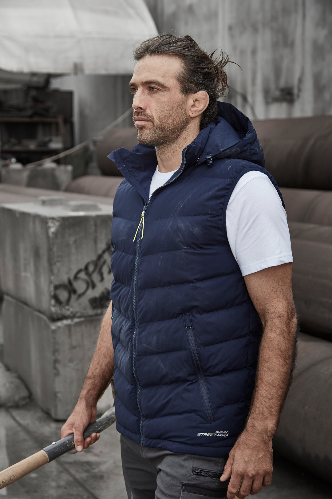 Syzmik ZV245 Unisex Streetworx Hooded Puffer Vest