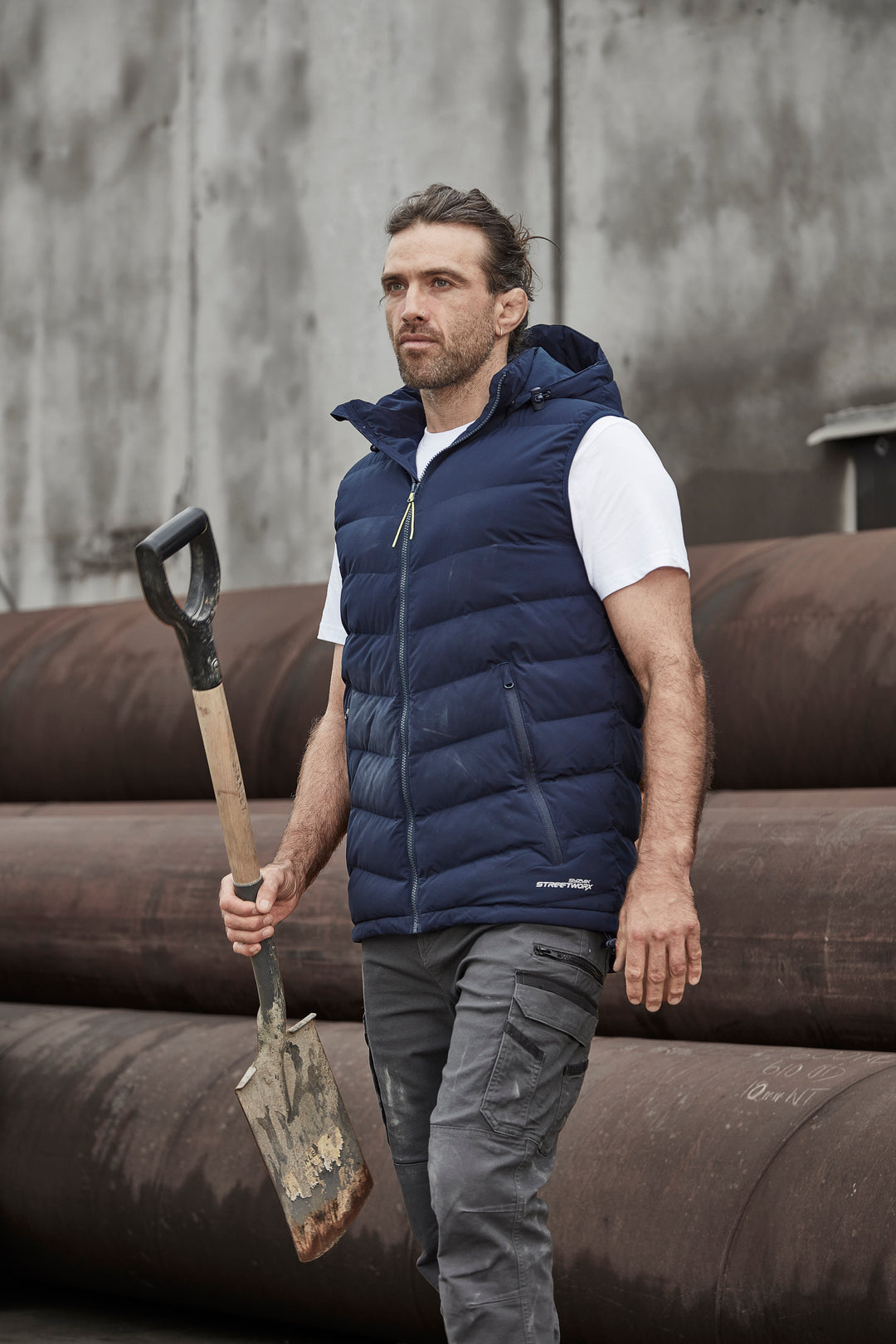 Syzmik ZV245 Unisex Streetworx Hooded Puffer Vest