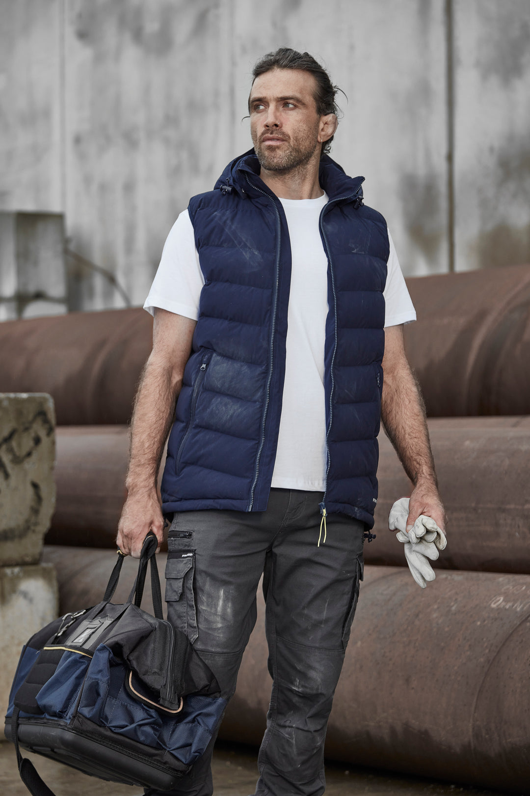 Syzmik ZV245 Unisex Streetworx Hooded Puffer Vest